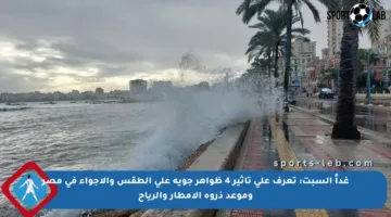 غداً السبت: تعرف على تأثير 4 ظواهر جوية على الطقس والأجواء في مصر وموعد ذروة الأمطار والرياح